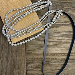 Plunder Design Multi-Strand Pearl Necklace.